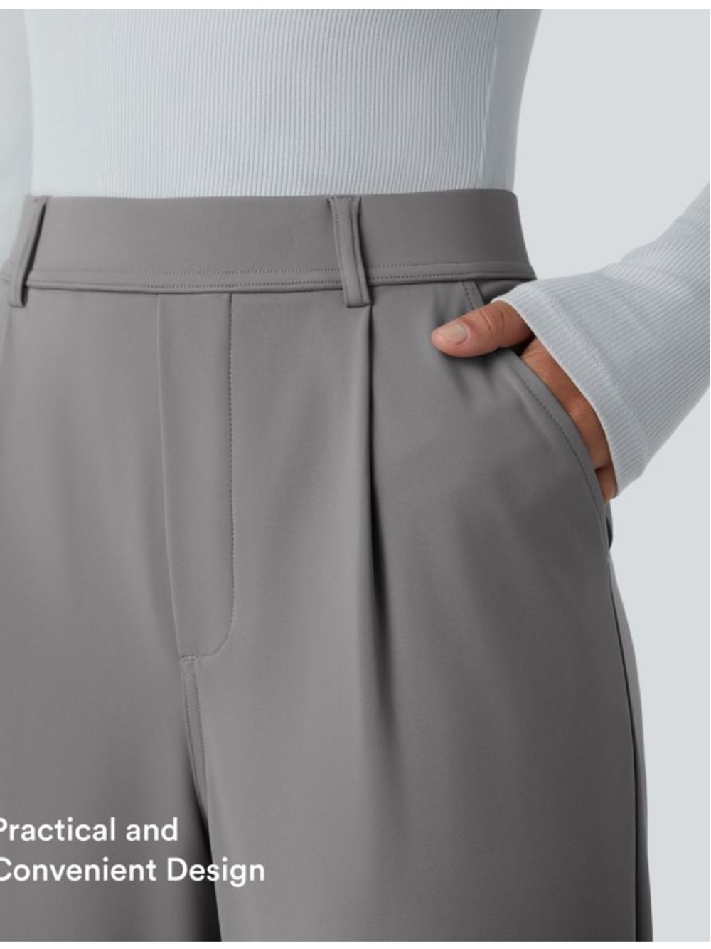 Halara Flex Work Pants in Silent Storm. Size XS. - Picture 3 of 14